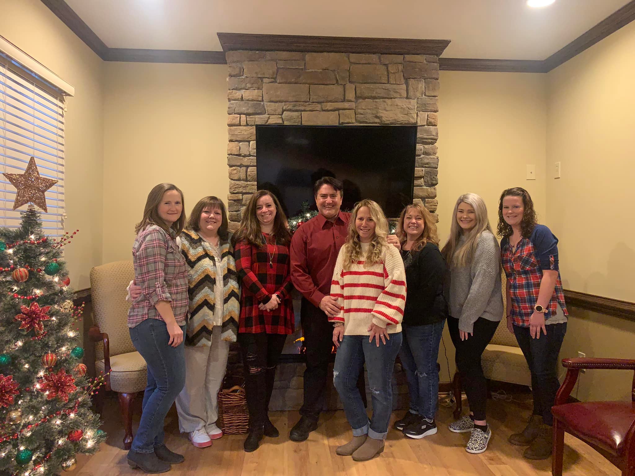 Daryl R. Hill DDS, PLLC team during the holidays in Asheboro, NC